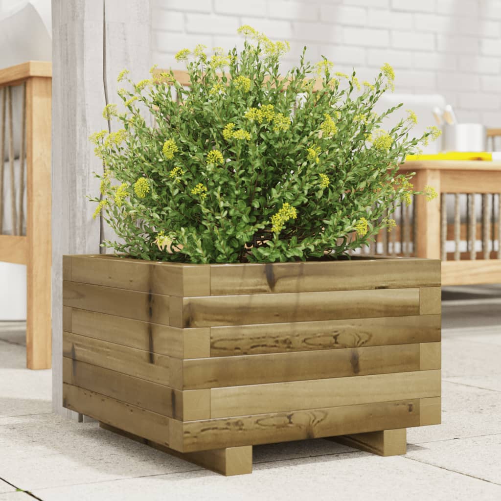 Plantekasse 40x40x26,5 cm impregnert furu