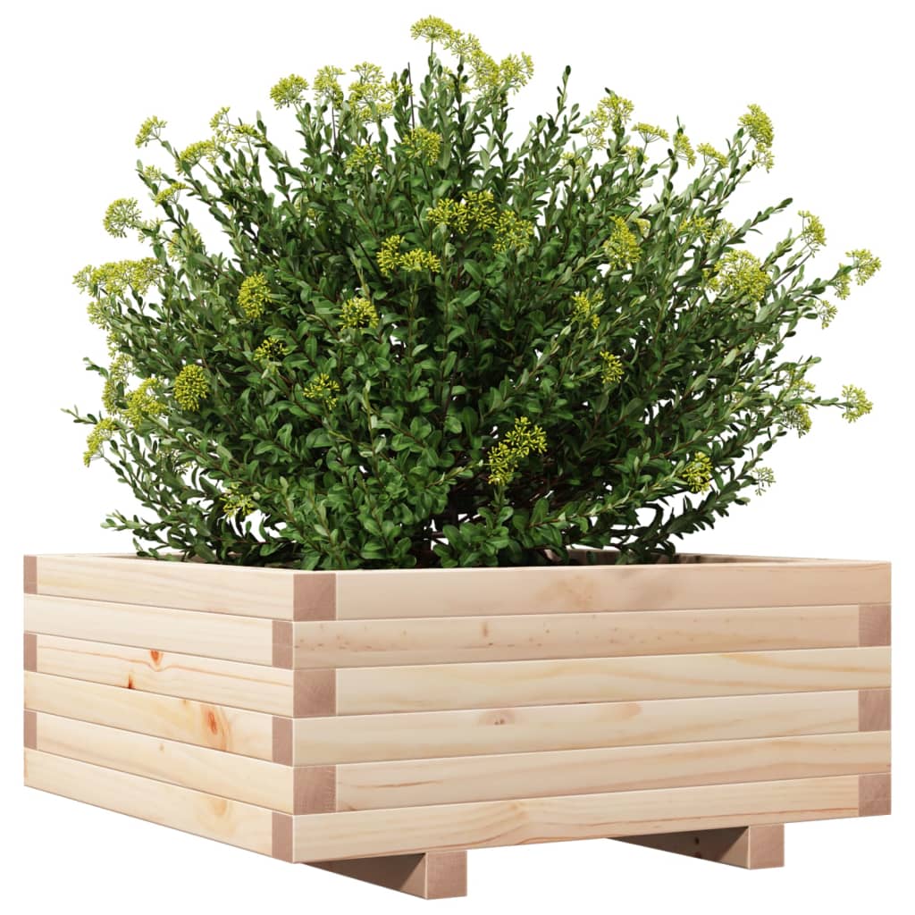 Plantekasse 60x60x26,5 cm heltre furu