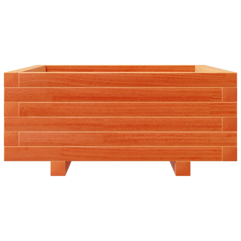 Plantekasse voksbrun 60x60x26,5 cm heltre furu