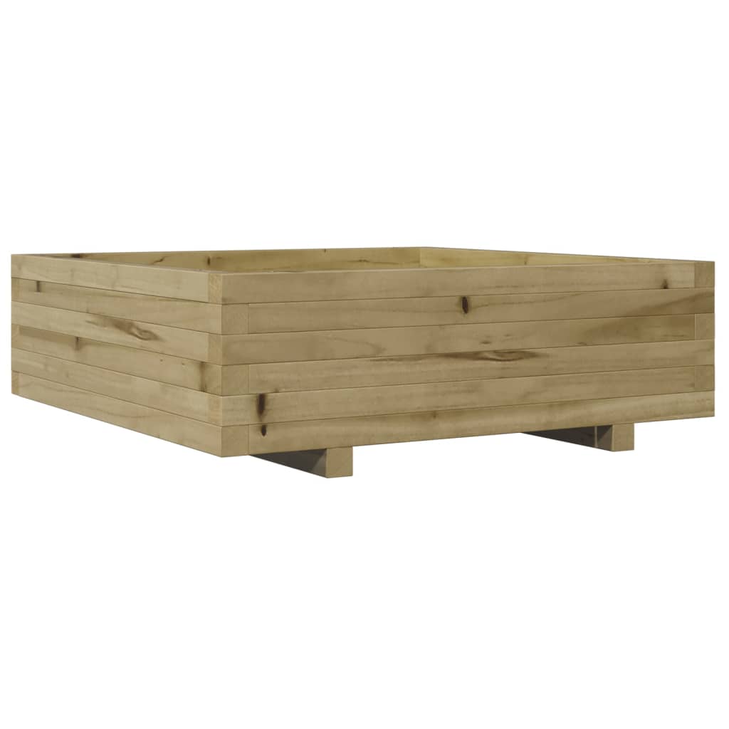 Plantekasse 80x80x26,5 cm impregnert furu
