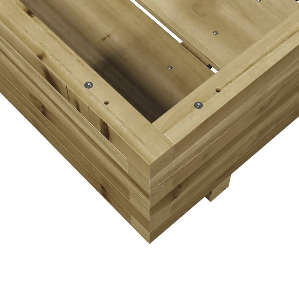 Plantekasse 80x80x26,5 cm impregnert furu