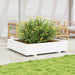 Plantekasse hvit 110x110x26,5 cm heltre furu