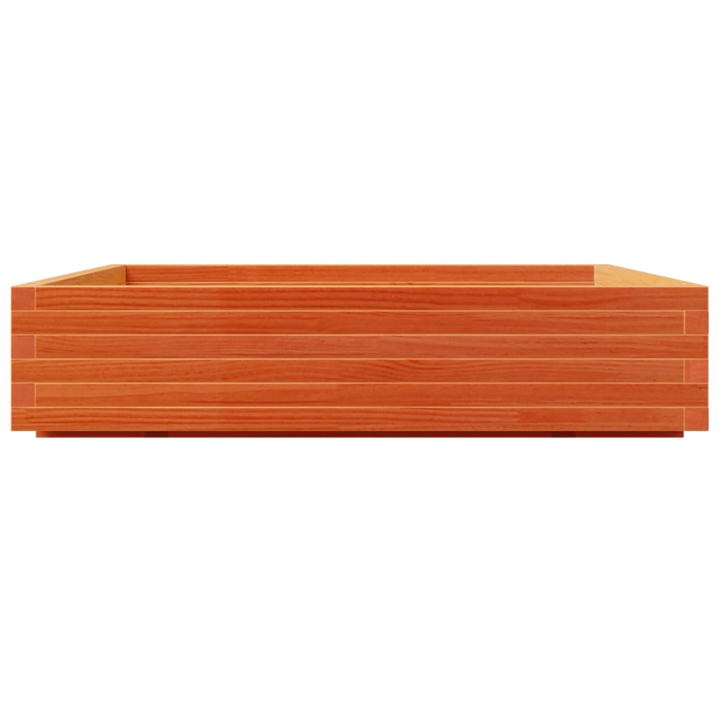 Plantekasse voksbrun 110x110x26,5 cm heltre furu