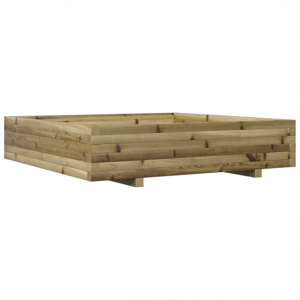 Plantekasse 110x110x26,5 cm impregnert furu