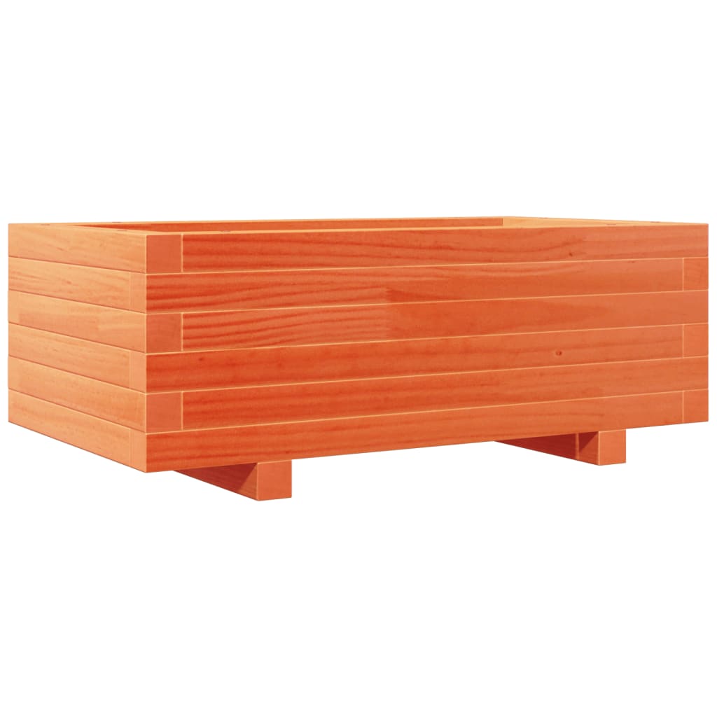 Plantekasse voksbrun 70x40x26,5 cm heltre furu