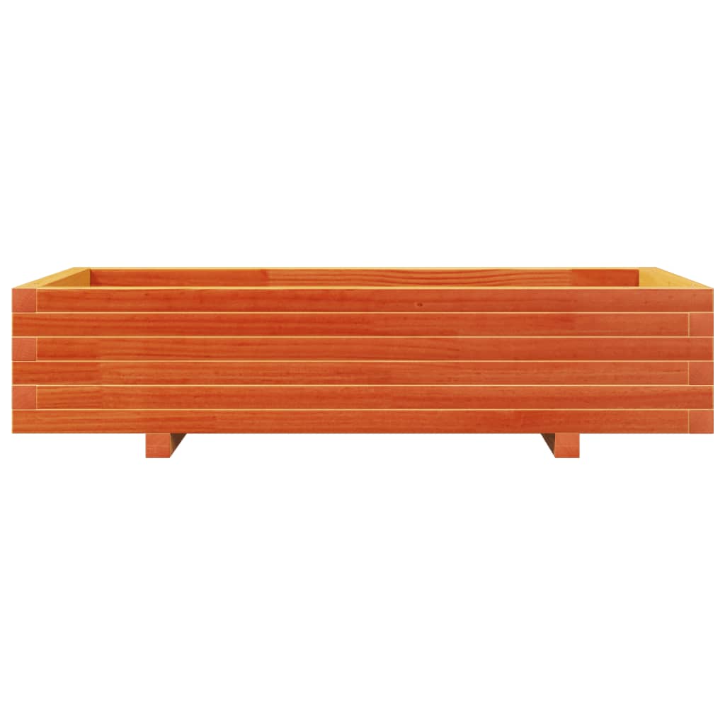 Plantekasse voksbrun 110x60x26,5 cm heltre furu
