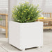 Plantekasse hvit 60x60x49,5 cm heltre furu