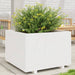 Plantekasse hvit 70x70x49,5 cm heltre furu