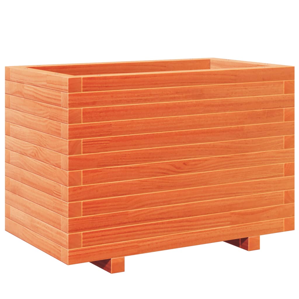 Plantekasse voksbrun 70x40x49,5 cm heltre furu