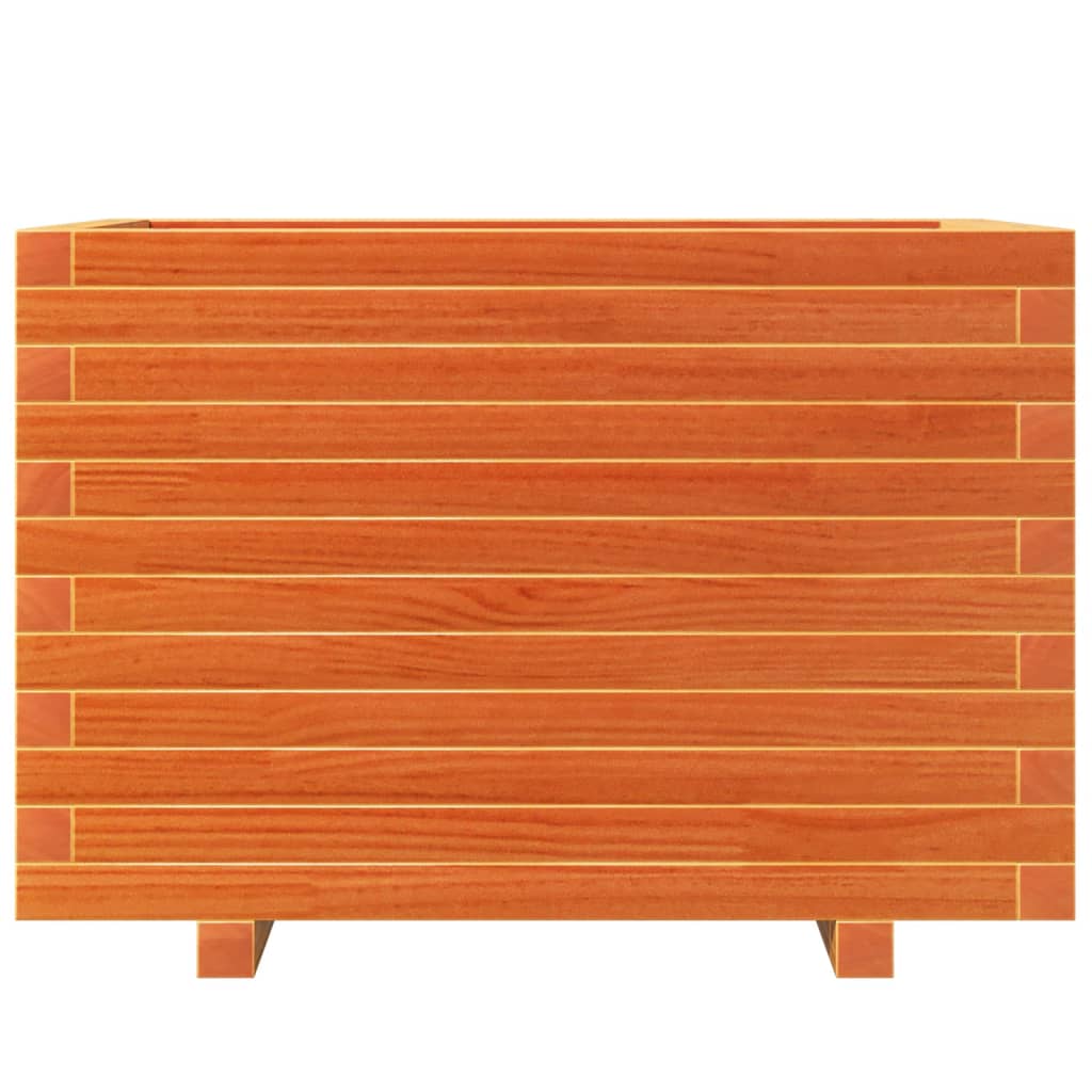 Plantekasse voksbrun 70x40x49,5 cm heltre furu