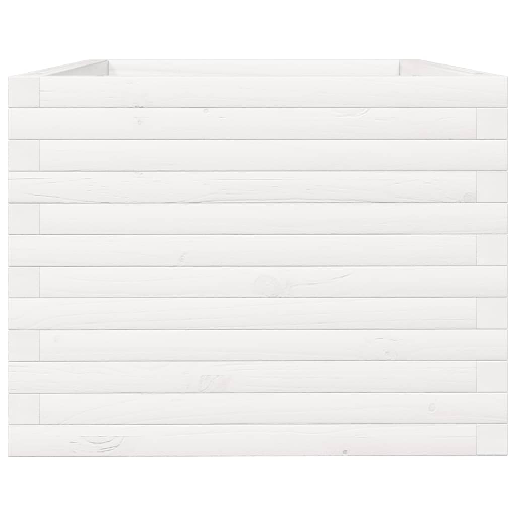 Plantekasse hvit 90x60x49,5 cm heltre furu