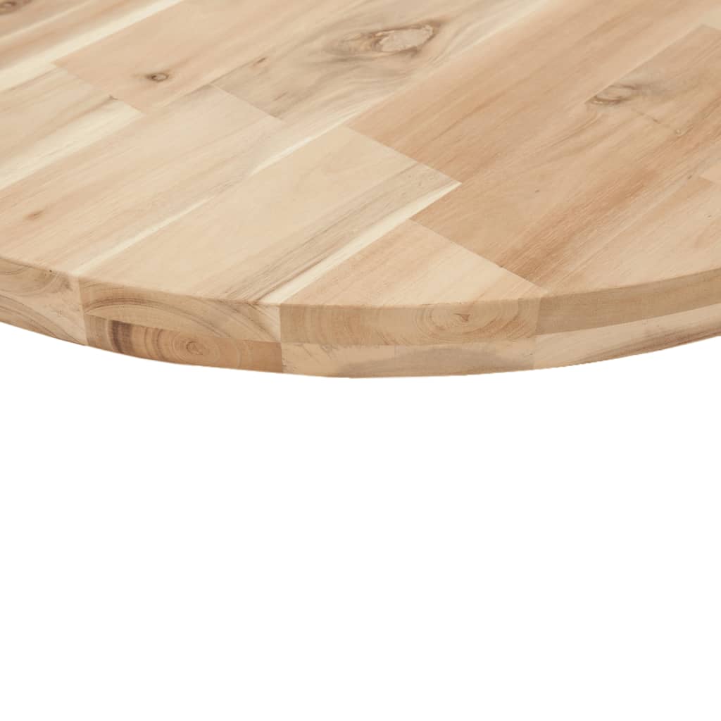 Bordplate rund Ø50x4 cm heltre akasie