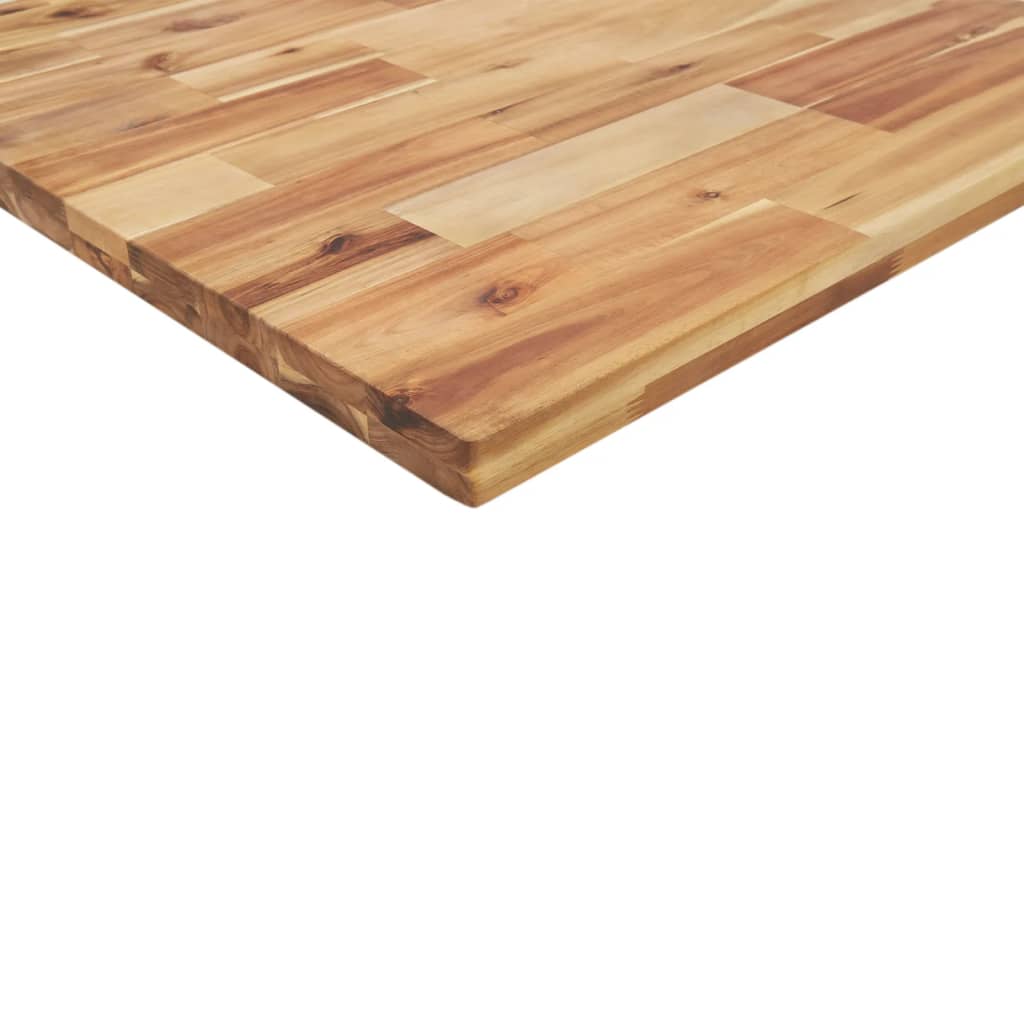 Bordplate firkantet 40x40x4 cm heltre akasie