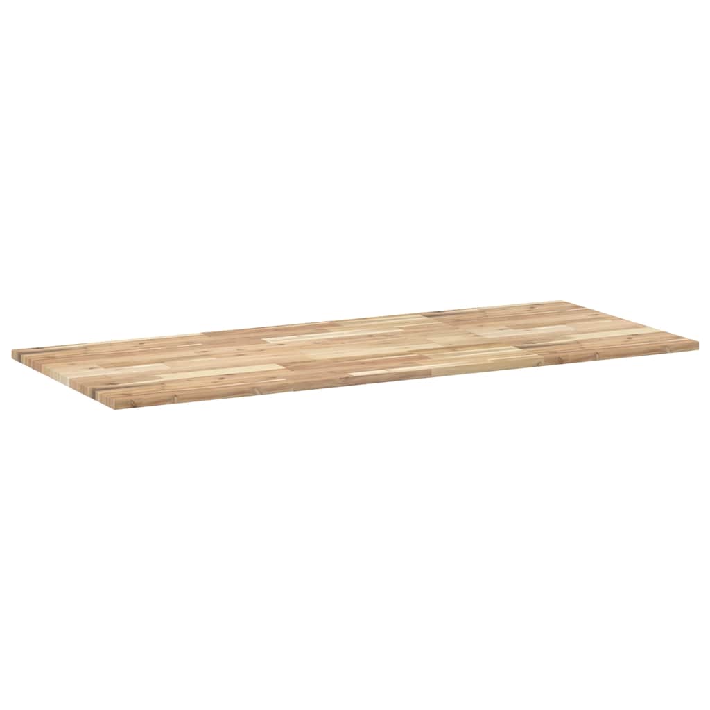 Bordplate rektangulær 120x60x2 cm heltre akasie
