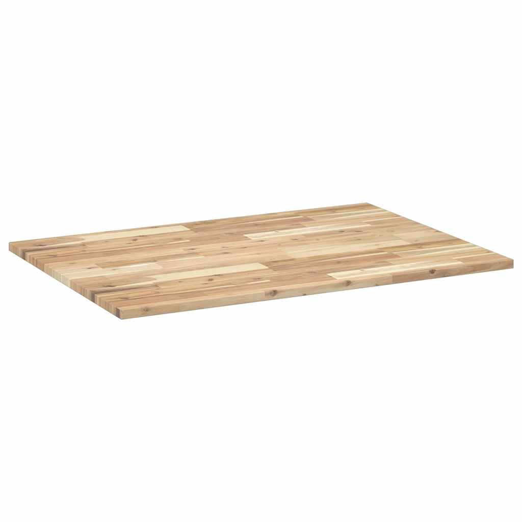Bordplate rektangulær 100x70x2 cm heltre akasie