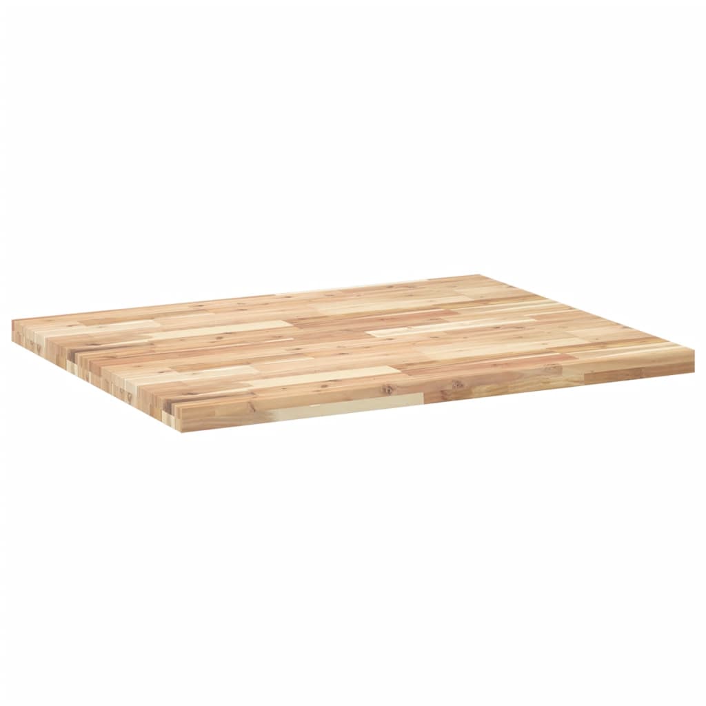 Bordplate rektangulær 100x80x4 cm heltre akasie