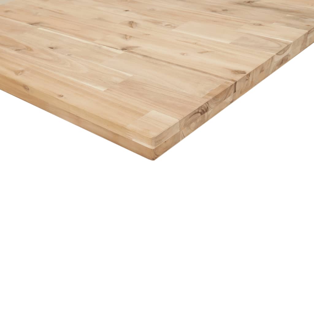 Bordplate rektangulær 100x80x4 cm heltre akasie