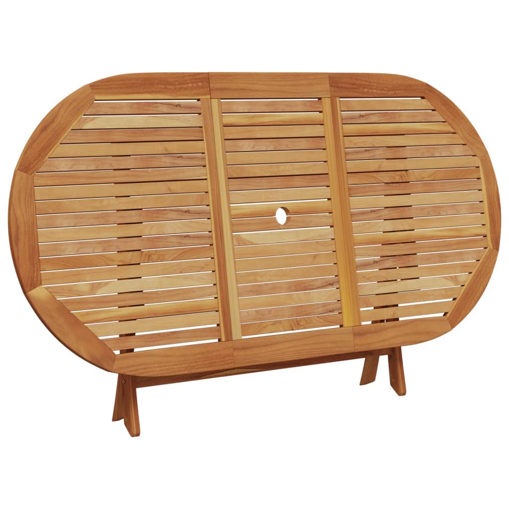 Hagespisegruppe 7 deler beige stoff og heltre