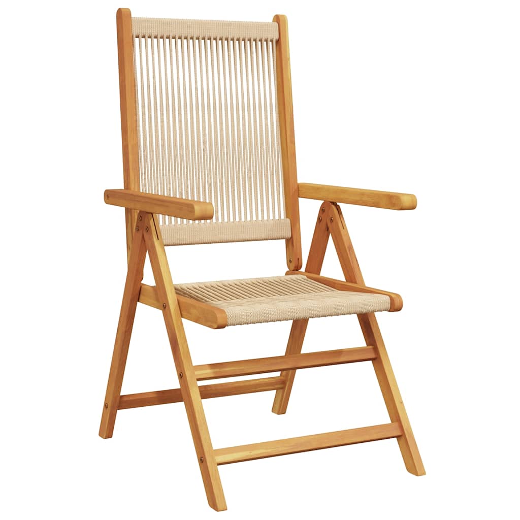 Hagespisegruppe 7 deler beige polypropylen og heltre