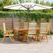 Hagespisegruppe 7 deler beige polypropylen og heltre