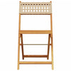 Bistrosett 3 deler beige polyrotting og heltre