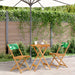 Bistrosett 3 deler bladmønster stoff og heltre
