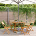 Hagespisegruppe 5 deler beige polypropylen og heltre