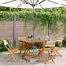 Hagespisegruppe 5 deler beige polypropylen og heltre