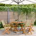 Hagespisegruppe 5 deler beige polyrotting og heltre