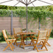Hagespisegruppe 5 deler beige polypropylen og heltre