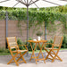 Bistrosett 3 deler beige polypropylen og heltre