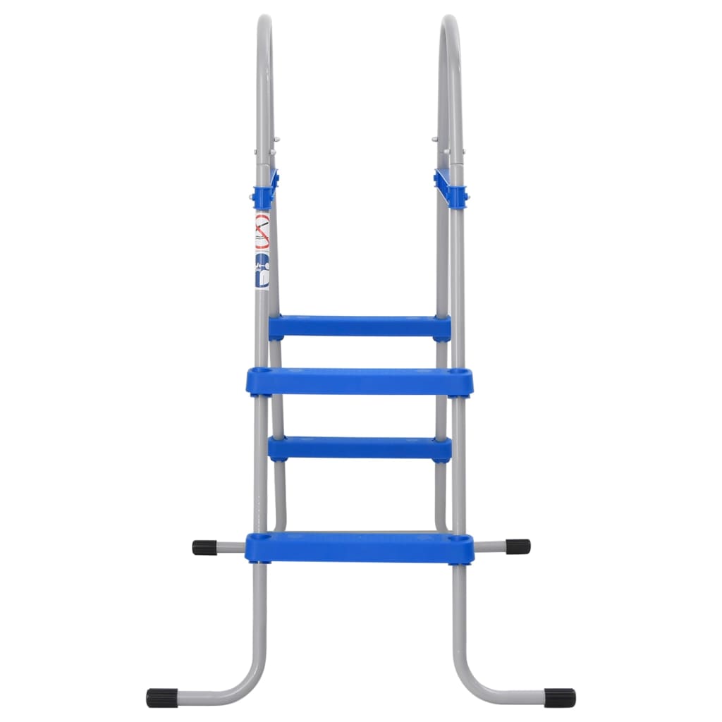 Bassengstige for frittstående basseng 84 cm stål og plast vidaXL