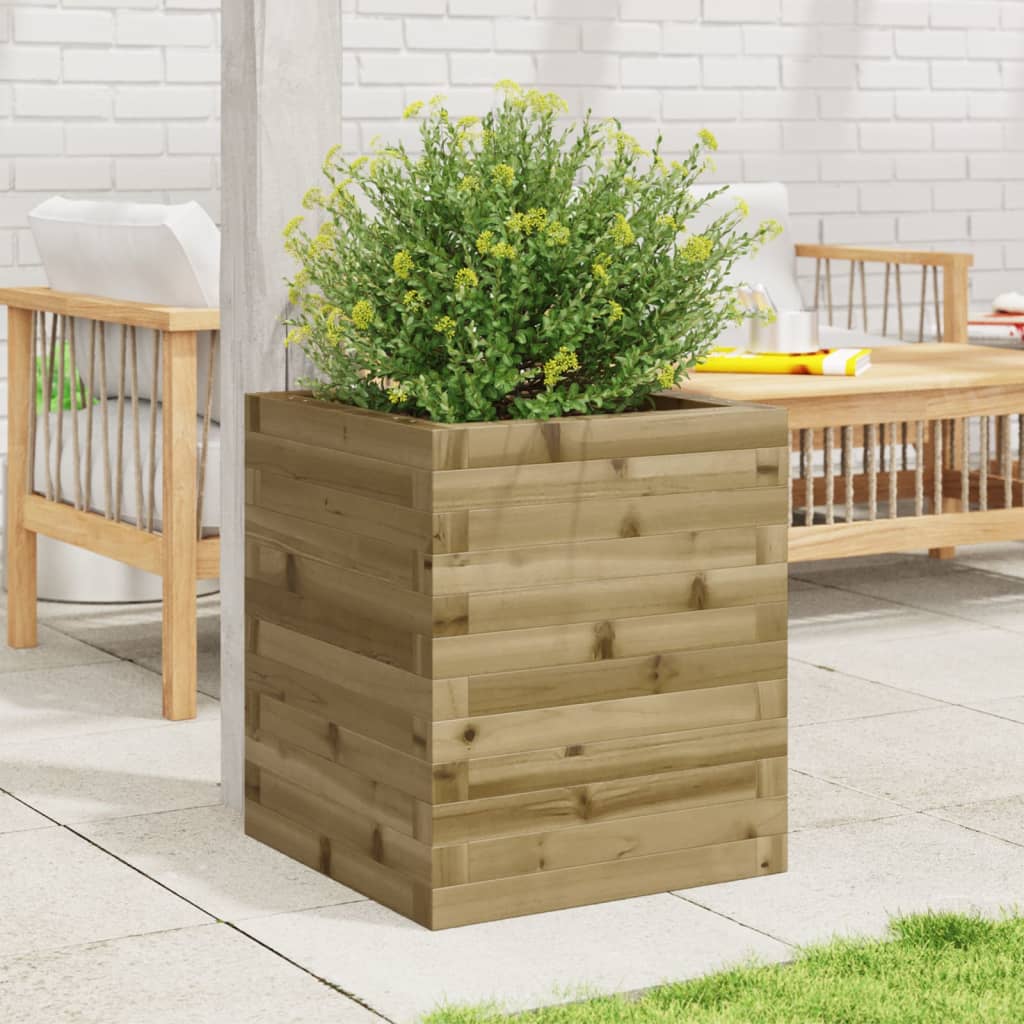 Plantekasse 40x40x46 cm impregnert furu
