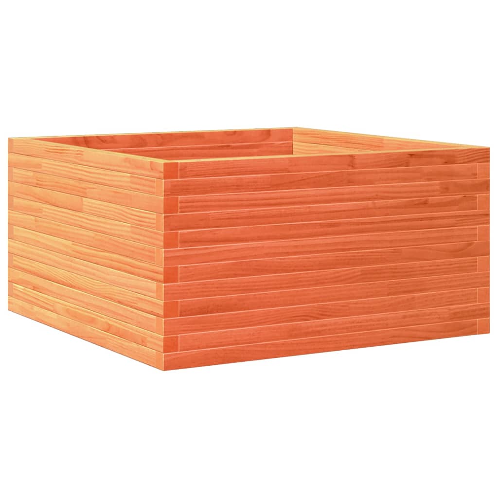 Hageplantekasse voksbrun 90x90x46 cm heltre furu
