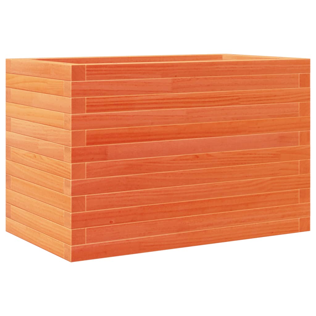 Plantekasse voksbrun 70x40x46 cm heltre furu