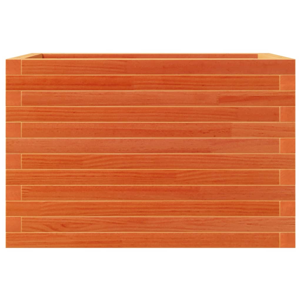 Plantekasse voksbrun 70x40x46 cm heltre furu