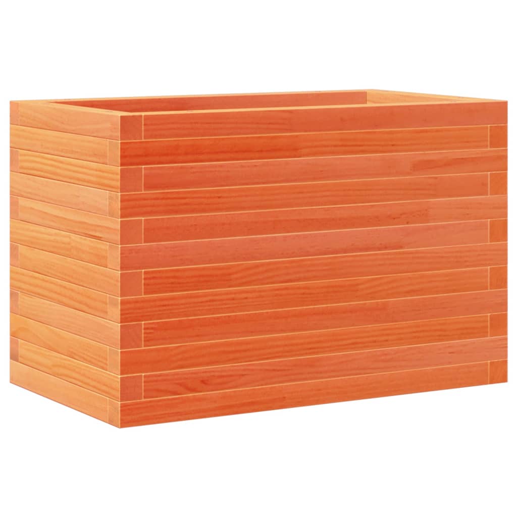Plantekasse voksbrun 70x40x46 cm heltre furu