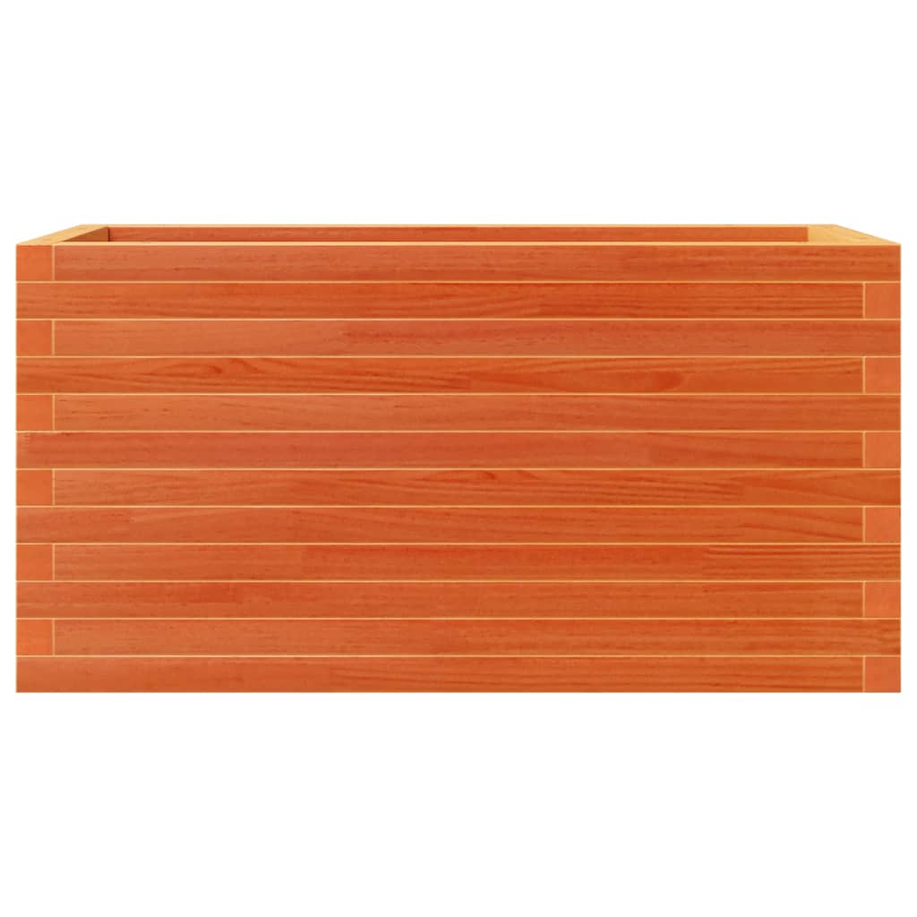 Plantekasse voksbrun 90x40x46 cm heltre furu