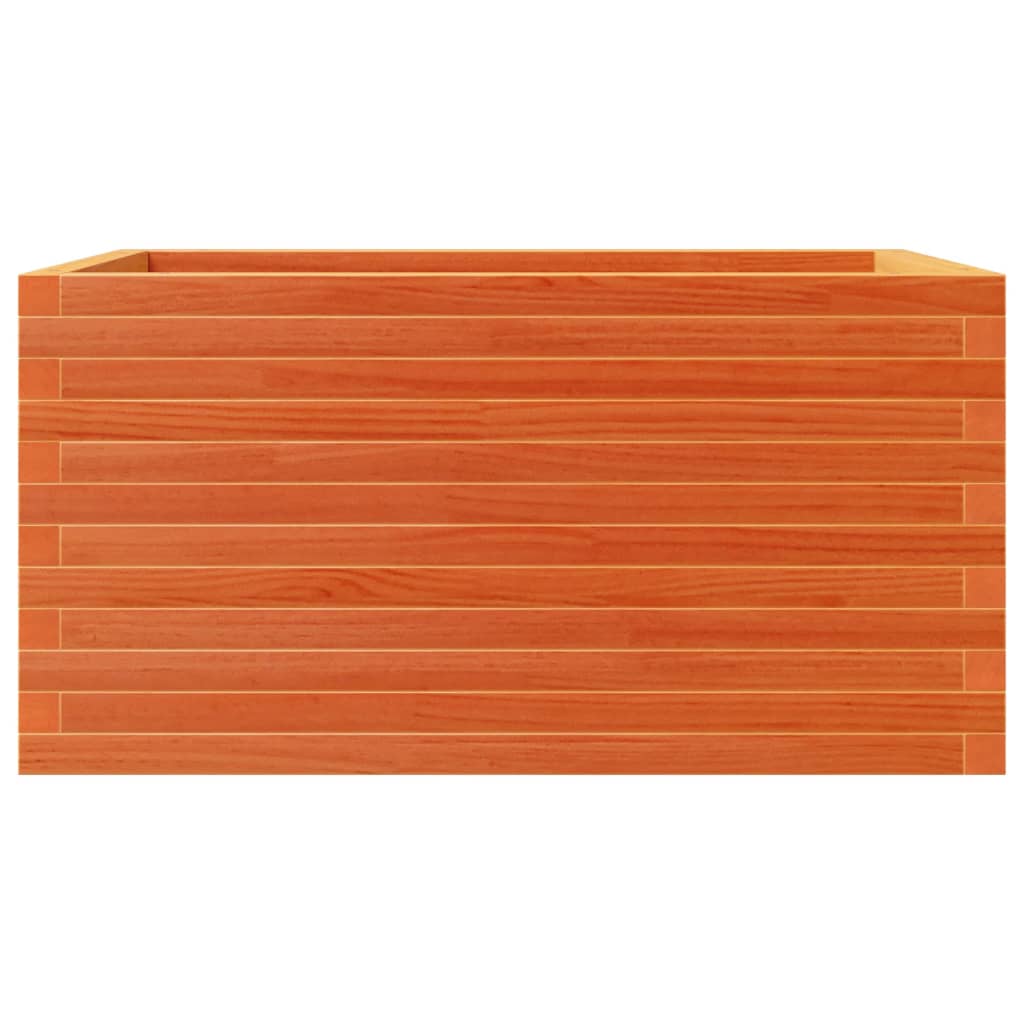 Hageplantekasse voksbrun 90x60x46 cm heltre furu