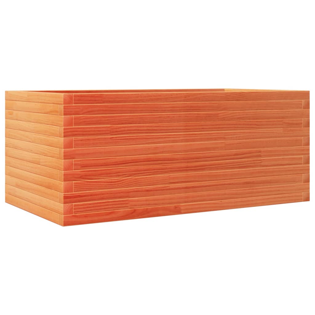 Plantekasse voksbrun 110x60x46 cm heltre furu