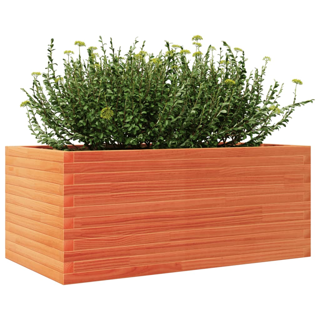 Plantekasse voksbrun 110x60x46 cm heltre furu