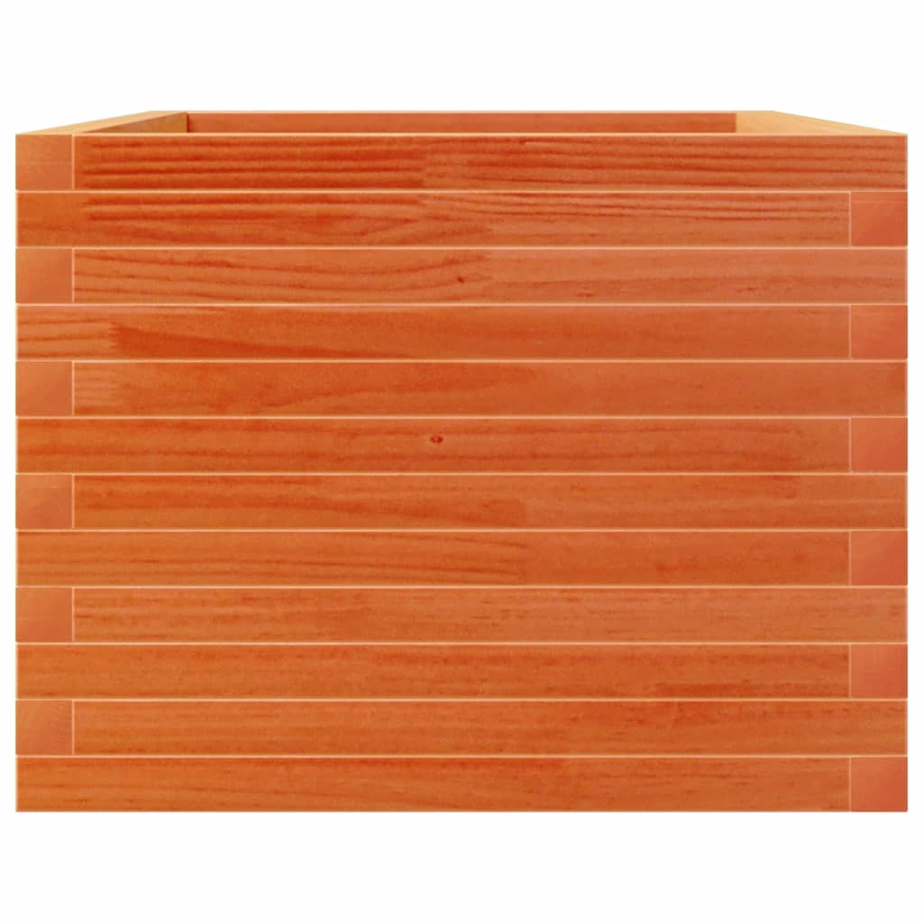 Plantekasse voksbrun 110x60x46 cm heltre furu