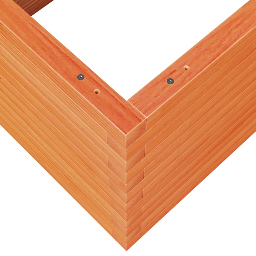 Plantekasse voksbrun 110x60x46 cm heltre furu