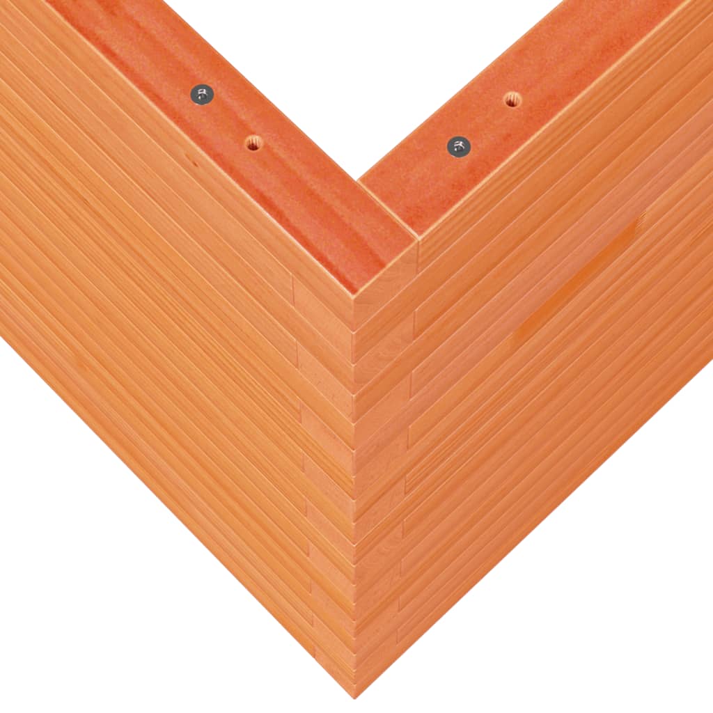 Plantekasse voksbrun 80x80x68,5 cm heltre furu