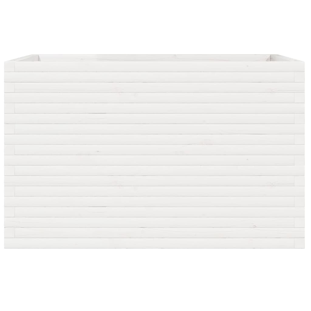 Plantekasse hvit 110x60x68,5 cm heltre furu