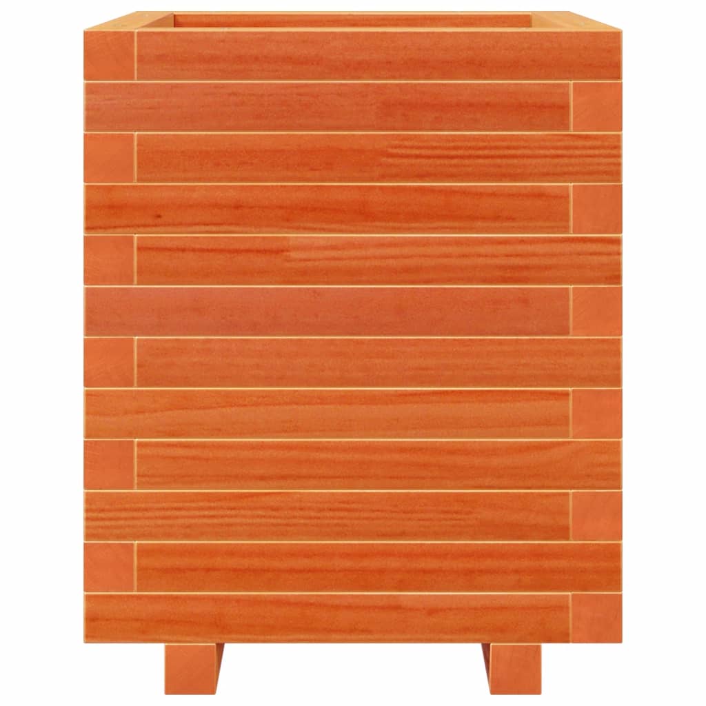 Plantekasse voksbrun 40x40x49,5 cm heltre furu