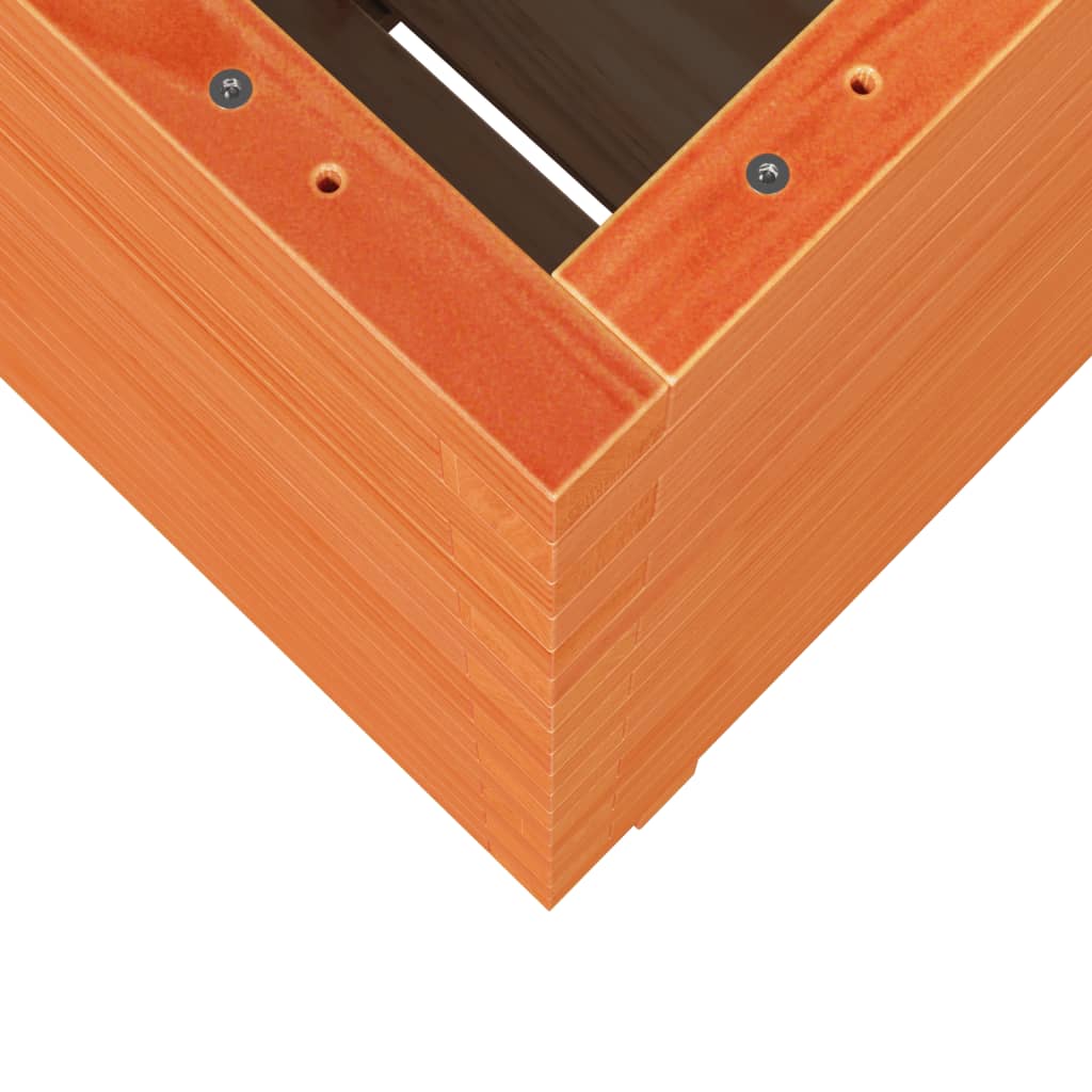 Plantekasse voksbrun 50x50x72,5 cm heltre furu