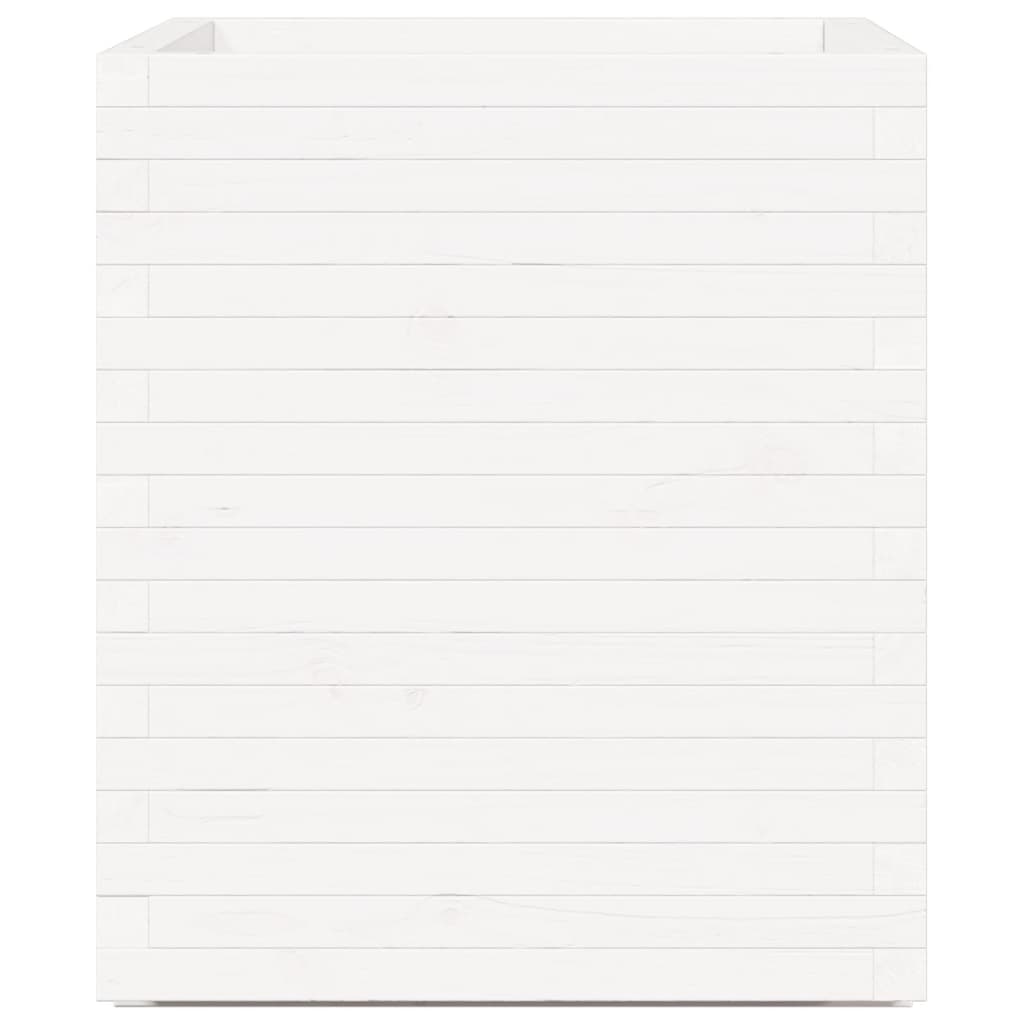 Plantekasse hvit 60x60x72,5 cm heltre furu