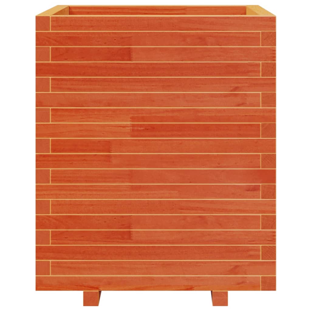 Plantekasse voksbrun 60x60x72,5 cm heltre furu