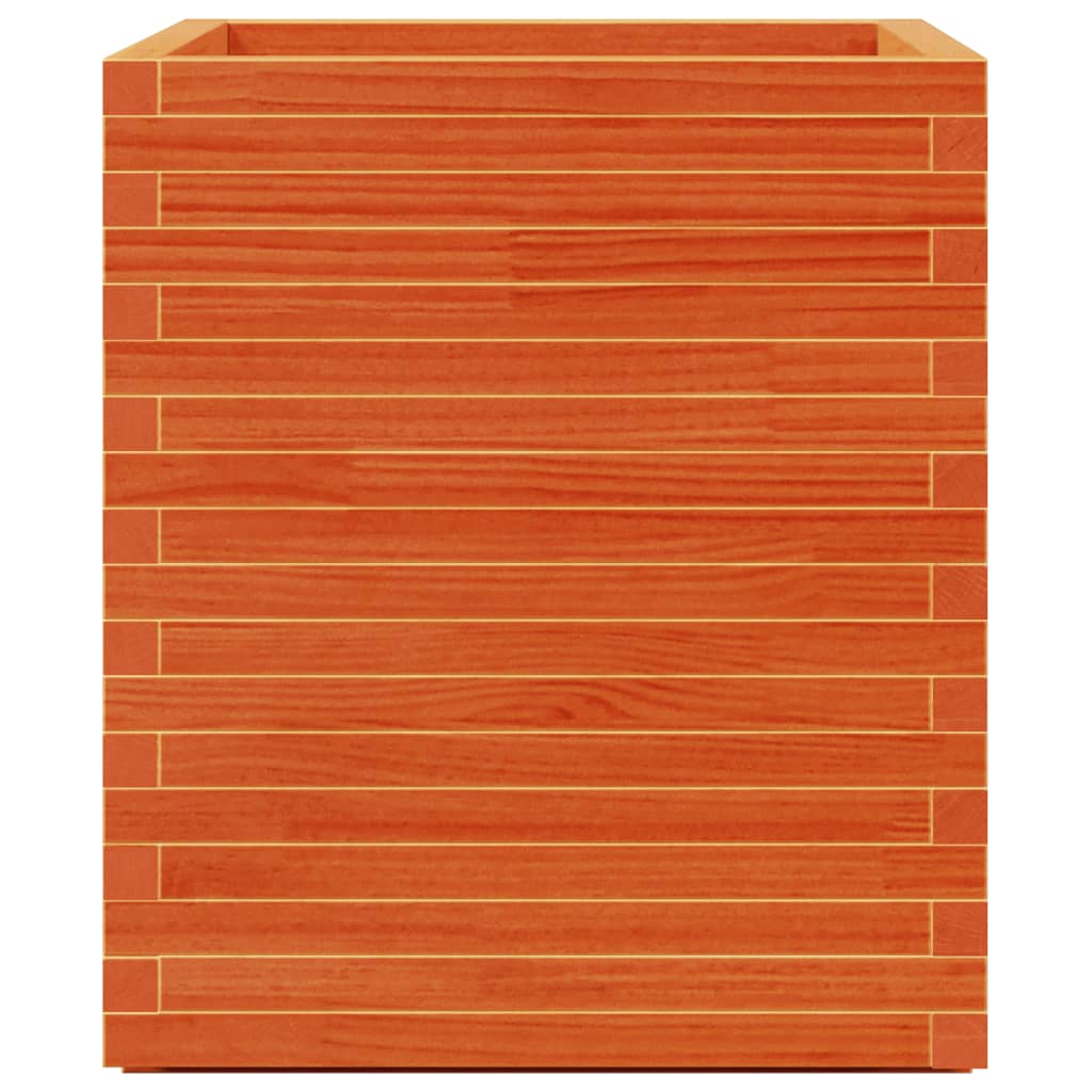 Plantekasse voksbrun 60x60x72,5 cm heltre furu